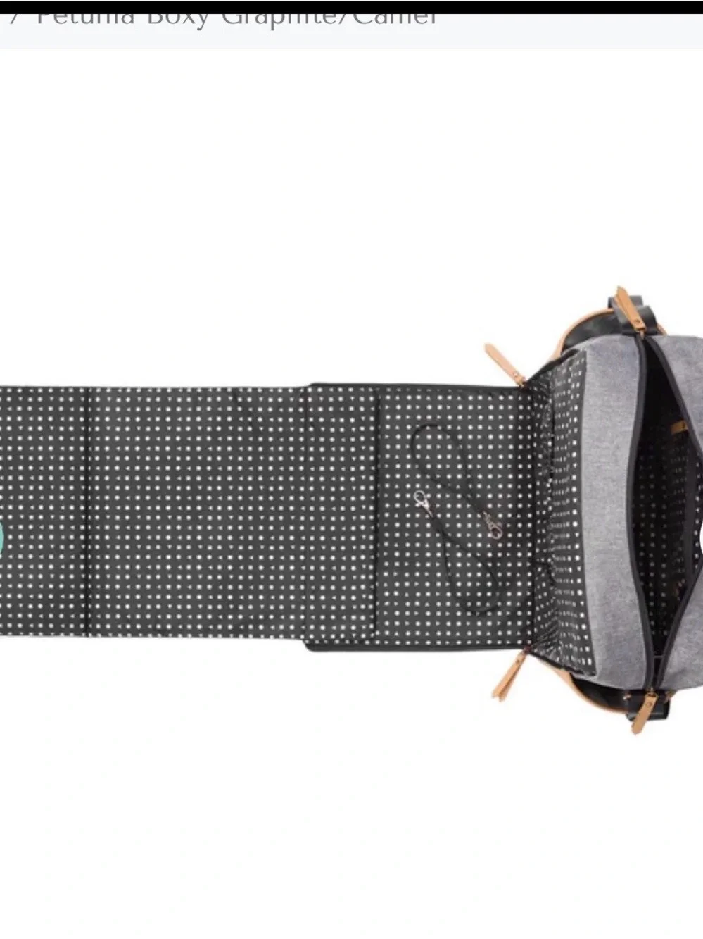 Petunia Pickle Bottom Men's Black, Gray & Tan Convertible Backpack